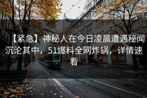 【紧急】神秘人在今日凌晨遭遇秘闻沉沦其中，51爆料全网炸锅，详情速看